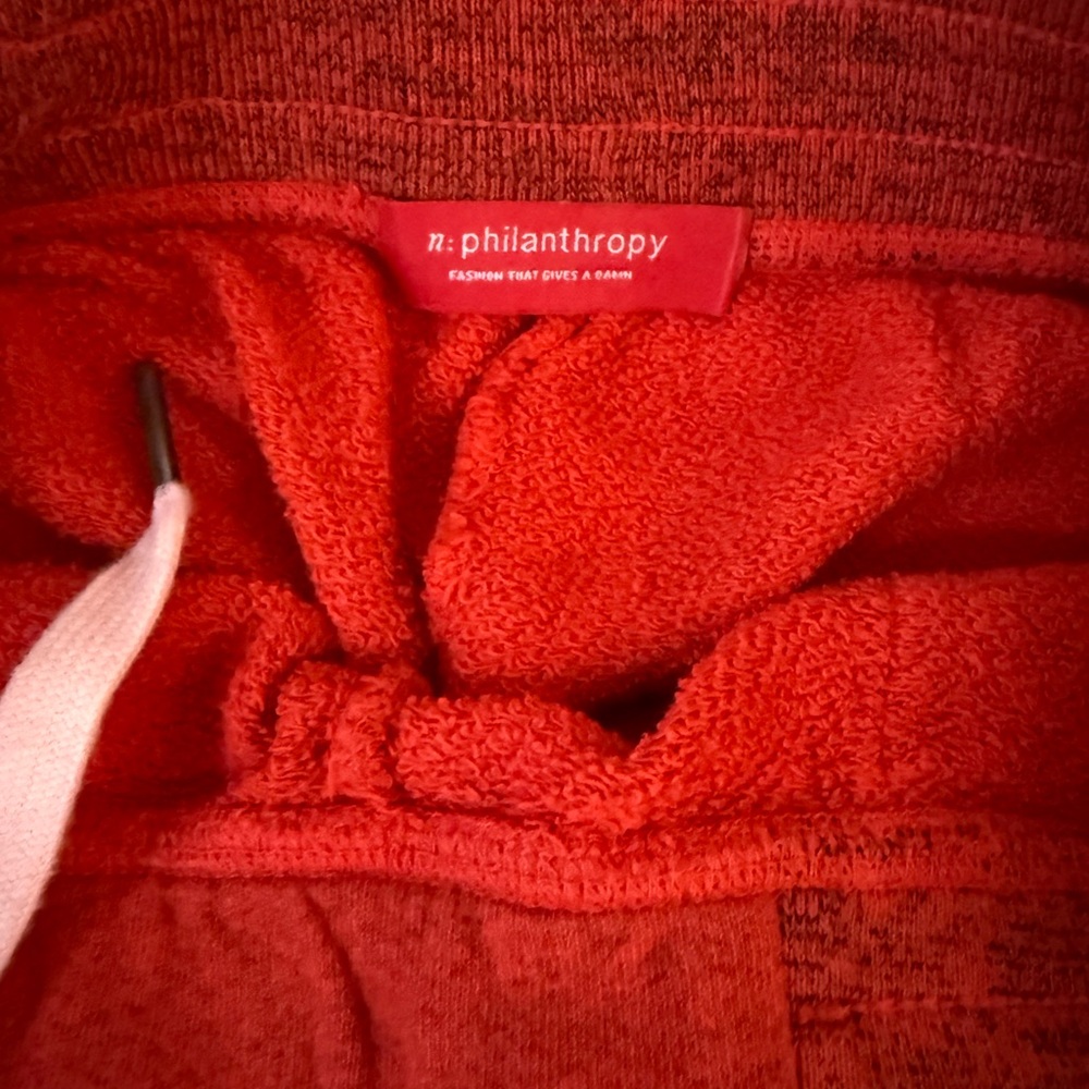 n:PHILANTHROPY red Sweatpants & sweatshirt & top 3 piece holiday coord Set small - Picture 12 of 14